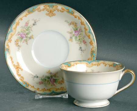 Luray Footed Cup & Saucer Set