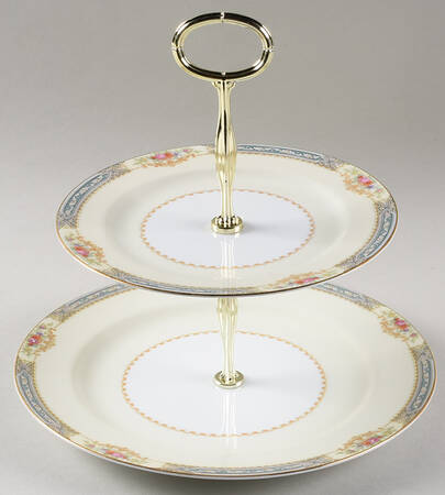 Lurline 6 5/8"-10"  2 Tiered Serving Tray (Dp, Sp) HC