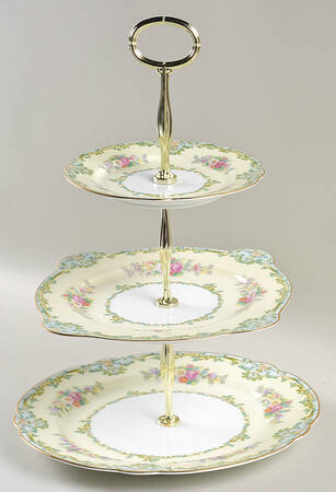 Luxoria 13 7/8"-14 1/4" 3-Tiered Serving Tray(DP,SP,BB) HC