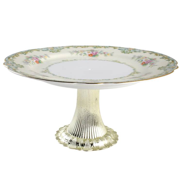 Luxoria Cake Stand with 4"-5" Metal Pedestal  Hc