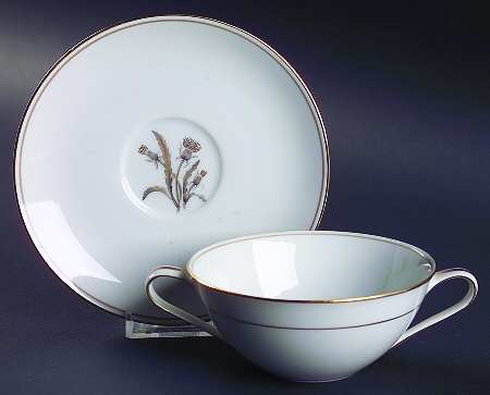 Lynne Flat Cream Soup Bowl & Saucer Set
