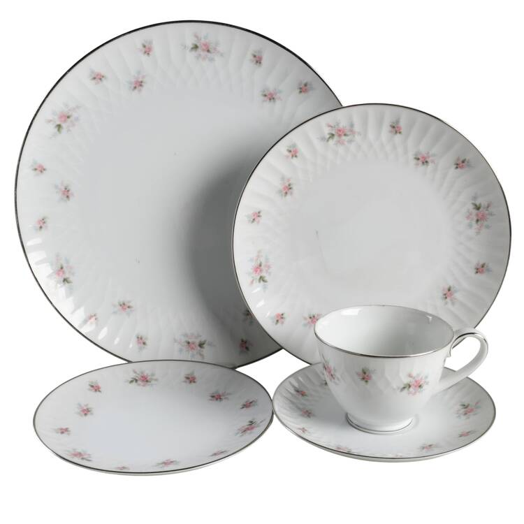 Mabel (Embossed) 5 Piece Place Setting
