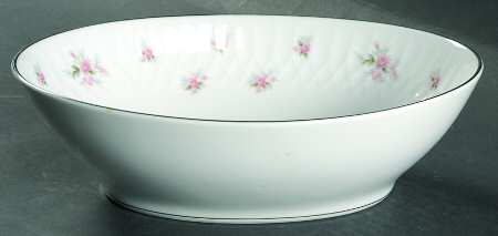 Mabel (Embossed) 9" Oval Vegetable Bowl