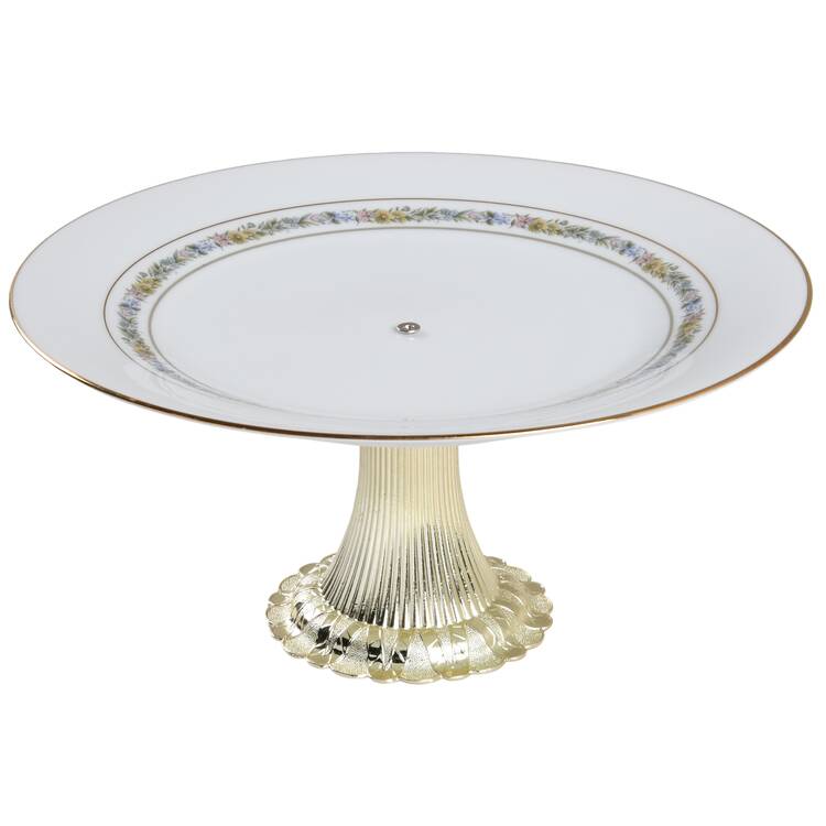 Macon Cake Stand with 4"-5" Metal Pedestal  Hc
