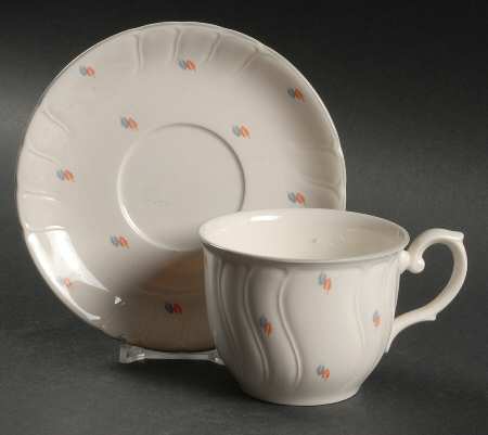 Marie Claire Flat Cup & Saucer Set