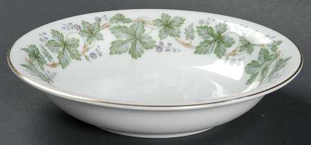 Madera (Gold Trim) Fruit/Dessert (Sauce) Bowl
