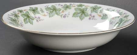 Madera (Gold Trim) Rim Soup Bowl