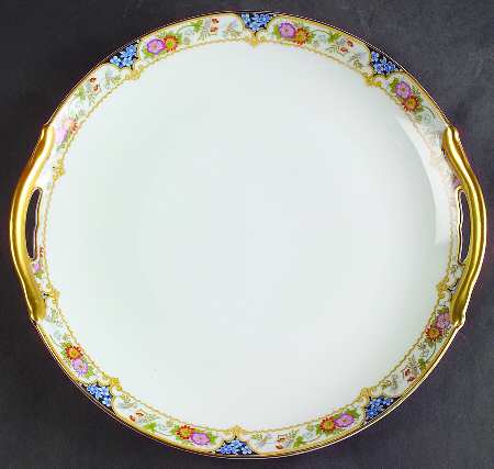 The Magenta Handled Cake Plate