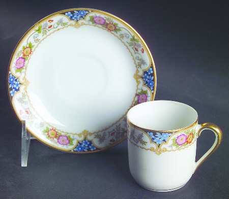 The Magenta Flat Demitasse Cup & Saucer Set