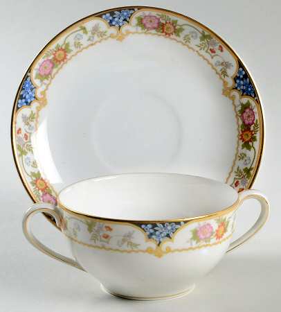 The Magenta Flat Bouillon Cup & Saucer