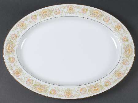 May Garden 16" Oval Serving Platter