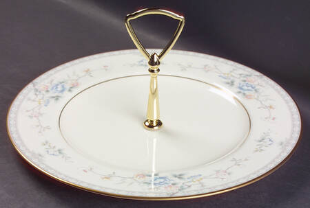 Mandarin Garden Round Serving Plate with Handle (DP)