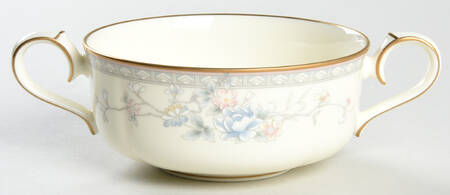 Mandarin Garden Flat Cream Soup Bowl