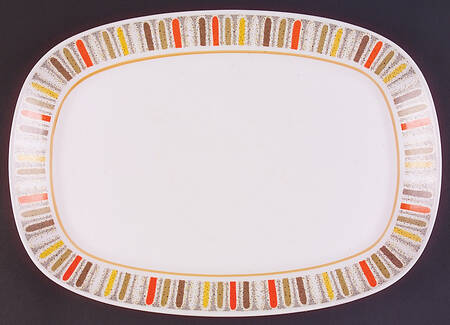 Mardi Gras 15" Oval Serving Platter