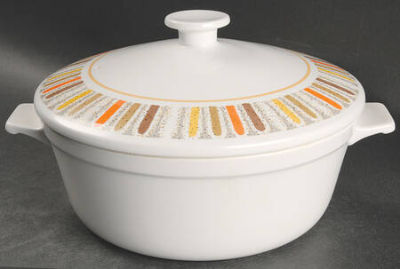 Mardi Gras 2.25 Qt Round Covered Casserole