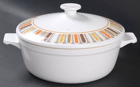 Mardi Gras 1.75 Qt Round Covered Casserole
