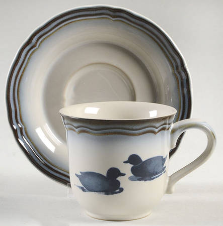 Mallard Flat Cup & Saucer Set