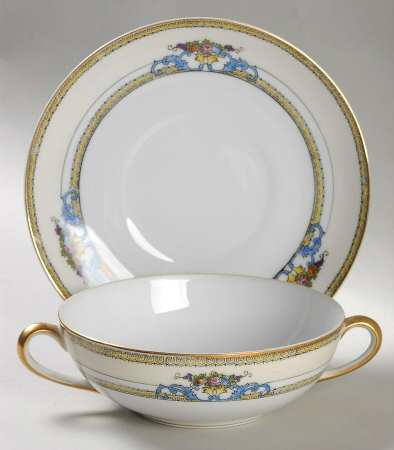 Malvern Flat Cream Soup Bowl & Saucer Set
