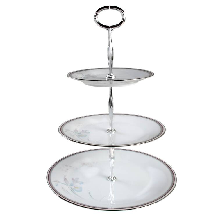 Malverne 13 7/8"-14 1/4" 3-Tiered Serving Tray(DP,SP,BB) HC