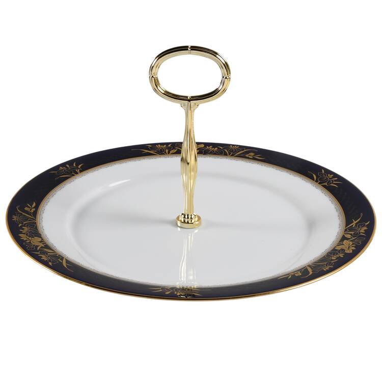 Mandalay Round Serving Plate with Center Handle (Dp) Hc