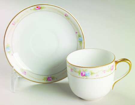 Marguerite Flat Demitasse Cup & Saucer Set
