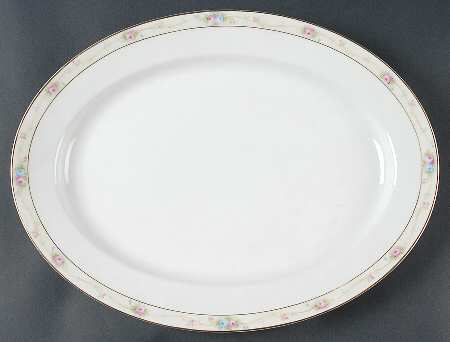 Marguerite 16" Oval Serving Platter