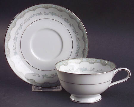 Margaret Footed Cup & Saucer Set