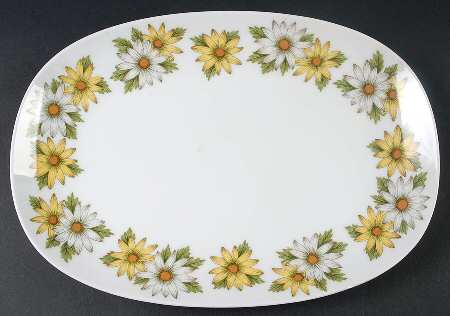 Marguerite 13" Oval Serving Platter