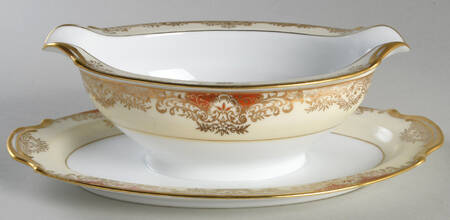 Marietta Gravy Boat with Attached Underplate