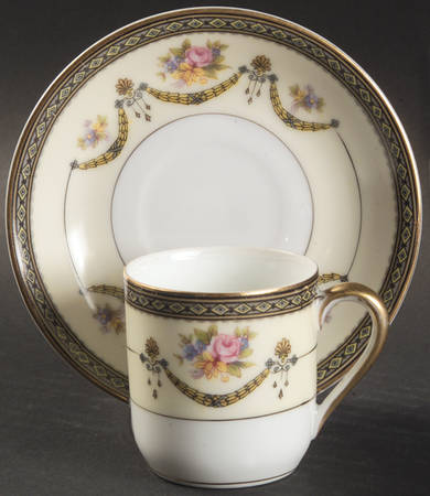 Marigold Flat Demitasse Cup & Saucer Set