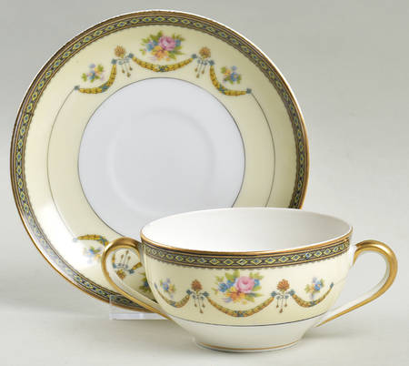 Marigold Flat Bouillon Cup & Saucer