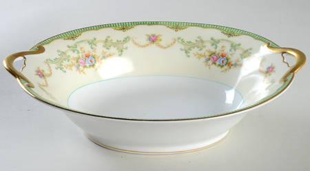 Marlene Green 9" Oval Vegetable Bowl