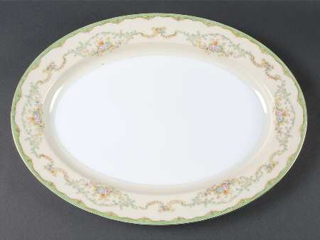 Marlene Green 16" Oval Serving Platter