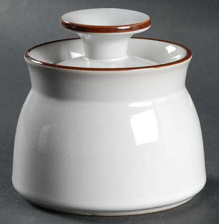 Marshmallow Sugar Bowl & Lid