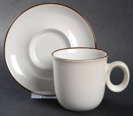 Marshmallow Flat Cup & Saucer Set