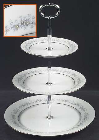 Marywood 13 7/8"-14 1/4" 3-Tiered Serving Tray(DP,SP,BB) HC