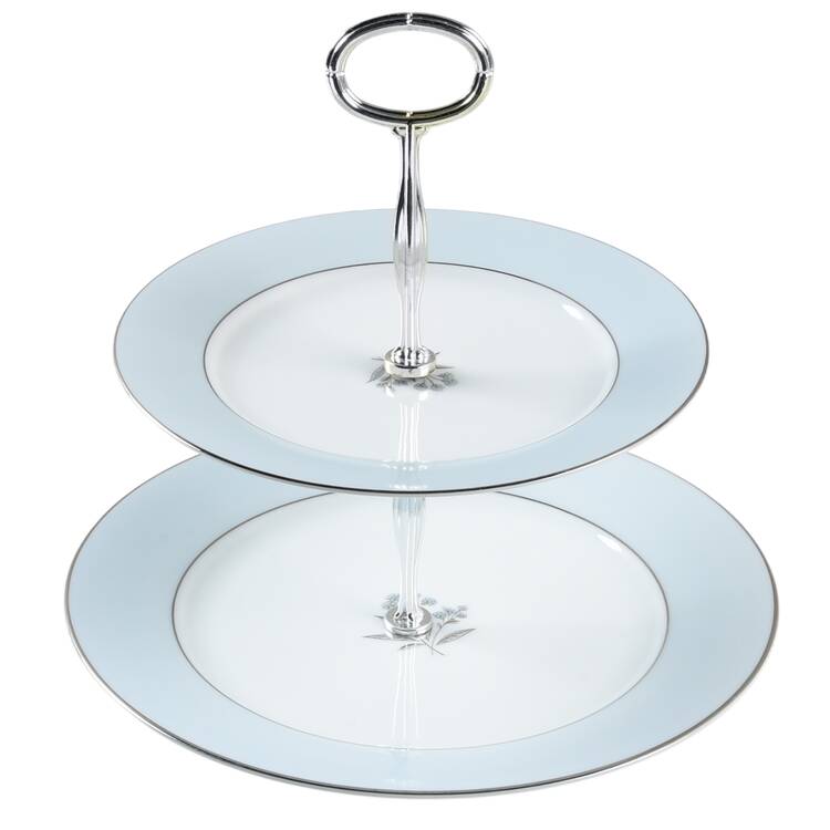 Mavis 6 5/8"-10"  2 Tiered Serving Tray (Dp, Sp) HC