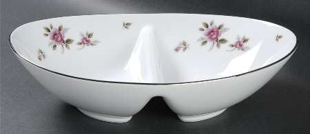 May 10" Oval Divided Vegetable Bowl