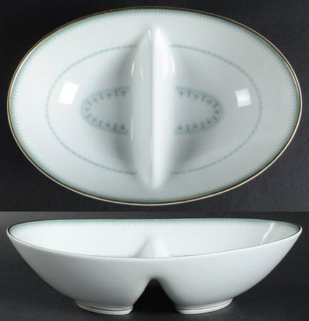 Maya Oval Divided Vegetable Bowl