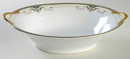 Mayfair (Gold Trim) 10" Oval Vegetable Bowl