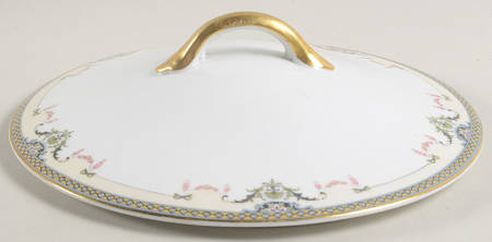 Mayfair (Gold Trim) Lid for Round Vegetable