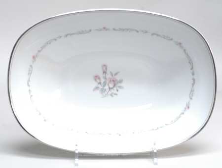 Mayfair (Platinum Trim) 10" Oval Vegetable Bowl