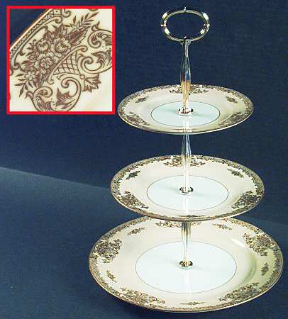 Mayfield 13 7/8"-14 1/4" 3-Tiered Serving Tray(DP,SP,BB) HC