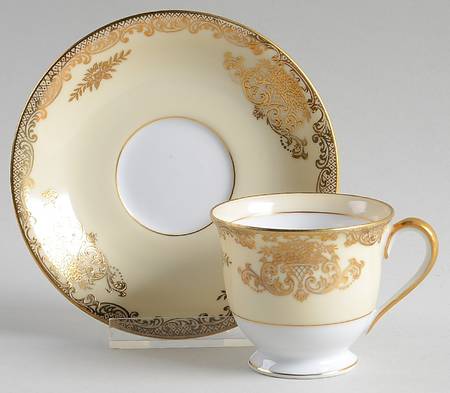 Mayfield Footed Demitasse Cup & Saucer Set