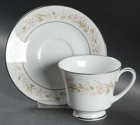 Mayflower Footed Cup & Saucer Set
