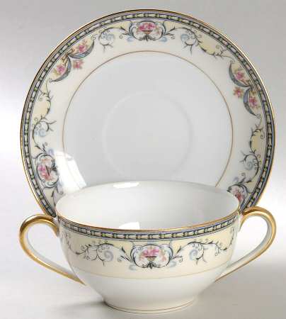 Mayville Flat Bouillon Cup & Saucer