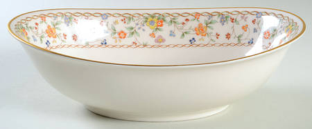 Meadow 9" Oval Vegetable Bowl