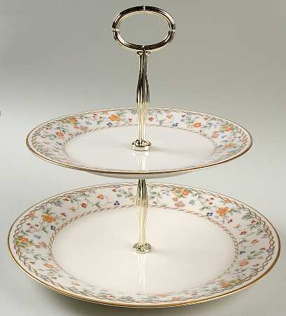 Meadow 2 Tiered Serving Tray (Dinner & Salad Plate)