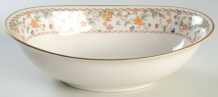 Meadow 10" Oval Vegetable Bowl