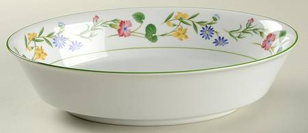 Meadowcrest 9" Oval Vegetable Bowl